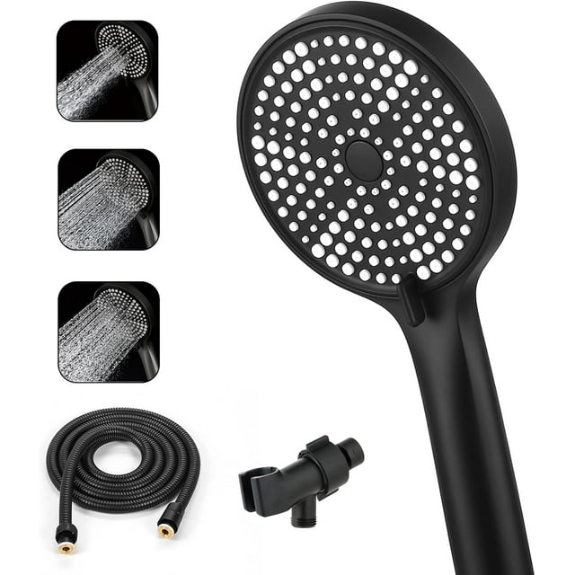 ETANPE Handheld Shower Head Set with Hose & Bracket High Pressure Water Saving Rain Showerhead for Bathroom RV & Apartment Use Matte Finish & Spa Experience