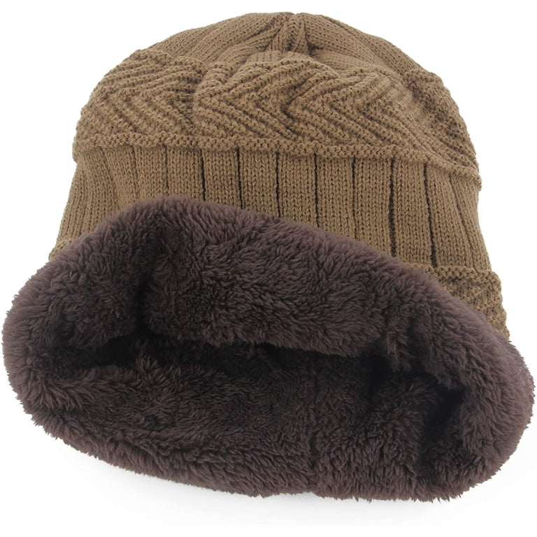 Muryobao Womens Thick Warm Winter Beanie Hat Slouchy Skully Knit Hats Muryobao Thick Warm Winter Beanie Hat Slouchy Skully Knit  main image 3
