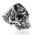 thumbnail image 2 of Genuine Stainless Steel Ring Jewelry for Men Fashion Punk Biker Skull Rings, 2 of 4