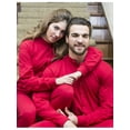 thumbnail image 5 of TELOLY red union suit sleeper pajamas with funny rear flap "wasn't me" skunk, 5 of 5