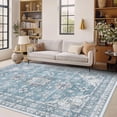 thumbnail image 2 of Living Room Rug 5x7, Washable Boho Area Rug Vintage Low Pile Non Slip Carpet for Bedroom, Dining Room Home Office, 2 of 6