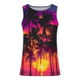 thumbnail image 4 of Taqqpue Mens Summer Beach Tank Top Casual Tropical Hawaiian Palm Tree Print Sleeveless Shirts Quick Dry Muscle Tee Vacation Shirts, 4 of 5