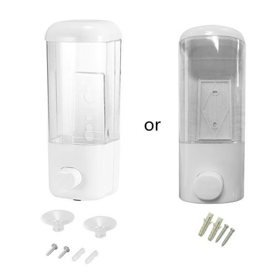 500ml Bathroom Soap Dispenser Wall Mounted Self-Adhesive Shampoo Container Hand