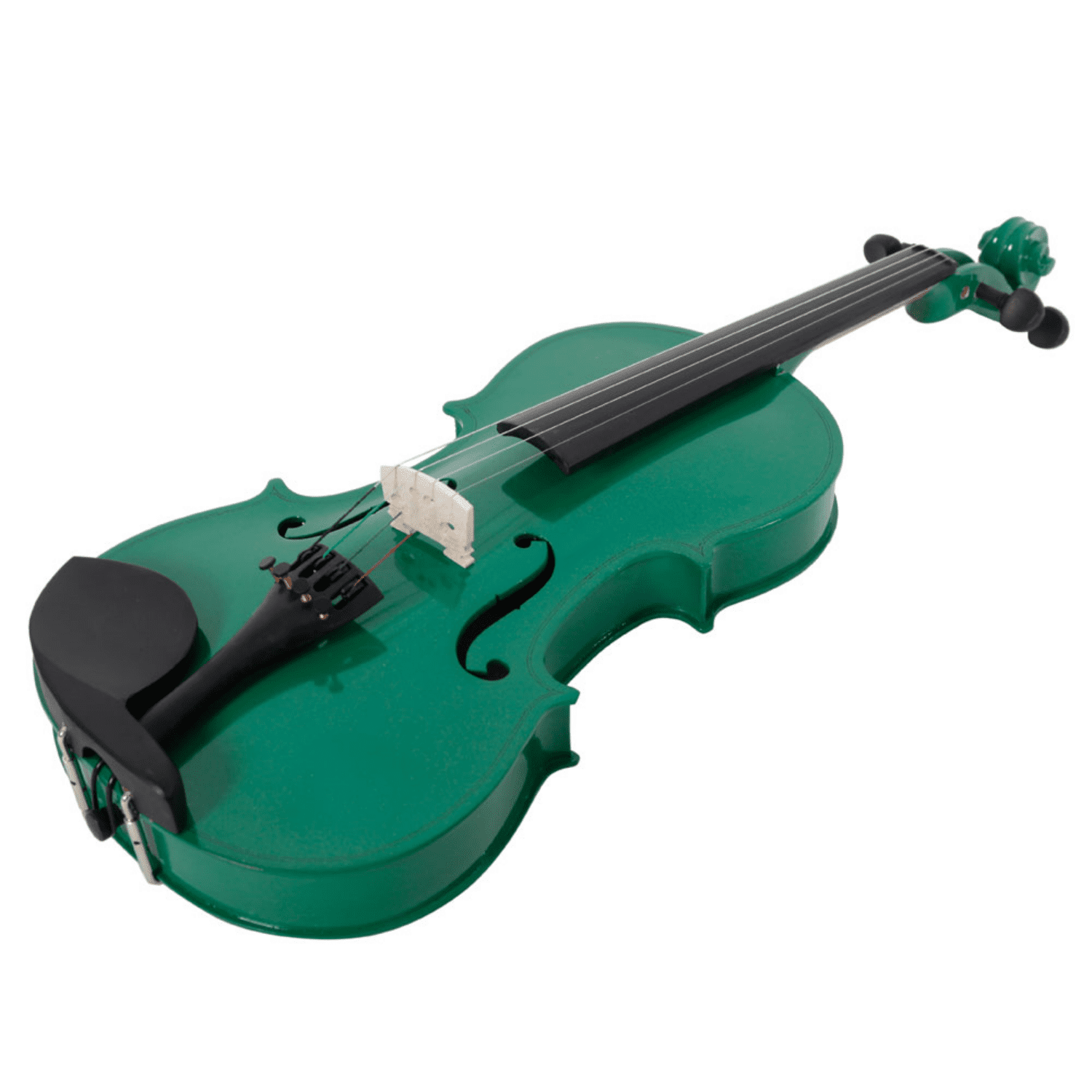 Hassch 4/4 Violin, Beginner Fiddle Set with Case, Starter Acoustic Violin with Bow and Rosin, Green