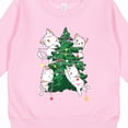 thumbnail image 3 of Inktastic Kawaii Cats Christmas Tree Toddler Sweatshirt, 3 of 4