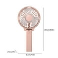 thumbnail image 3 of YiBai Usb Handheld Small Fan Foldable Silent Strong Wind Desktop Portable Charging High Speed Mini Fan Gift, Pink #N.484, 3 of 6