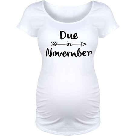 

Due in Novembers-Fun - Maternity Scoop Neck T-Shirt