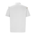thumbnail image 5 of ZCFZJW Mens Workout Polo Shirts Casual Solid Color Summer Short Sleeve Button Down Golf Shirts Loose Lightweight Comfy Moisture-Wicking Pullover Tops with Pocket White XXL, 5 of 6