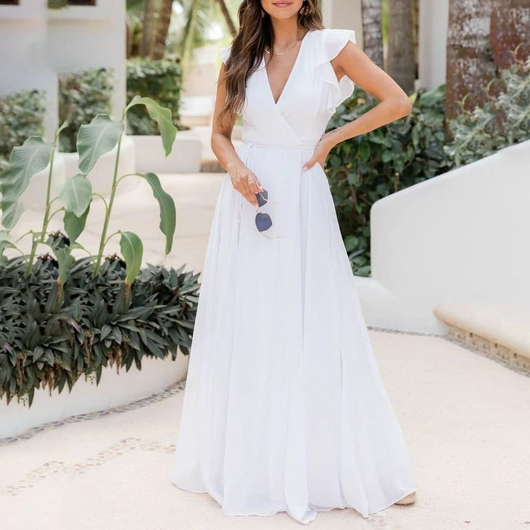 Summer Saving Wycnly Summer Dresses for Women Casual Ruffle Summer Saving Wycnly Summer Dresses for Women Casual Ruffle