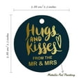 thumbnail image 6 of Inkdotpot Real Gold Foil Hugs & Kisses From The Wedding Tag Favor Hang Paper Tag 100 Piece, 6 of 6