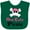 Green, variant on Inktastic Girls Cute Pirate Girls Baby Bib