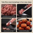 thumbnail image 4 of Meatball Maker Set | Easy Release Multi-Functional,Kitchen Meat Ball Maker | for Fish Chicken Rice Beef Chefs Beginners Home Cooks Professionals, 4 of 9