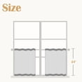thumbnail image 2 of Cortinas Jinchan a Rayas de Lino para Cocina 62x61 cm 2 Paneles, 2 of 8