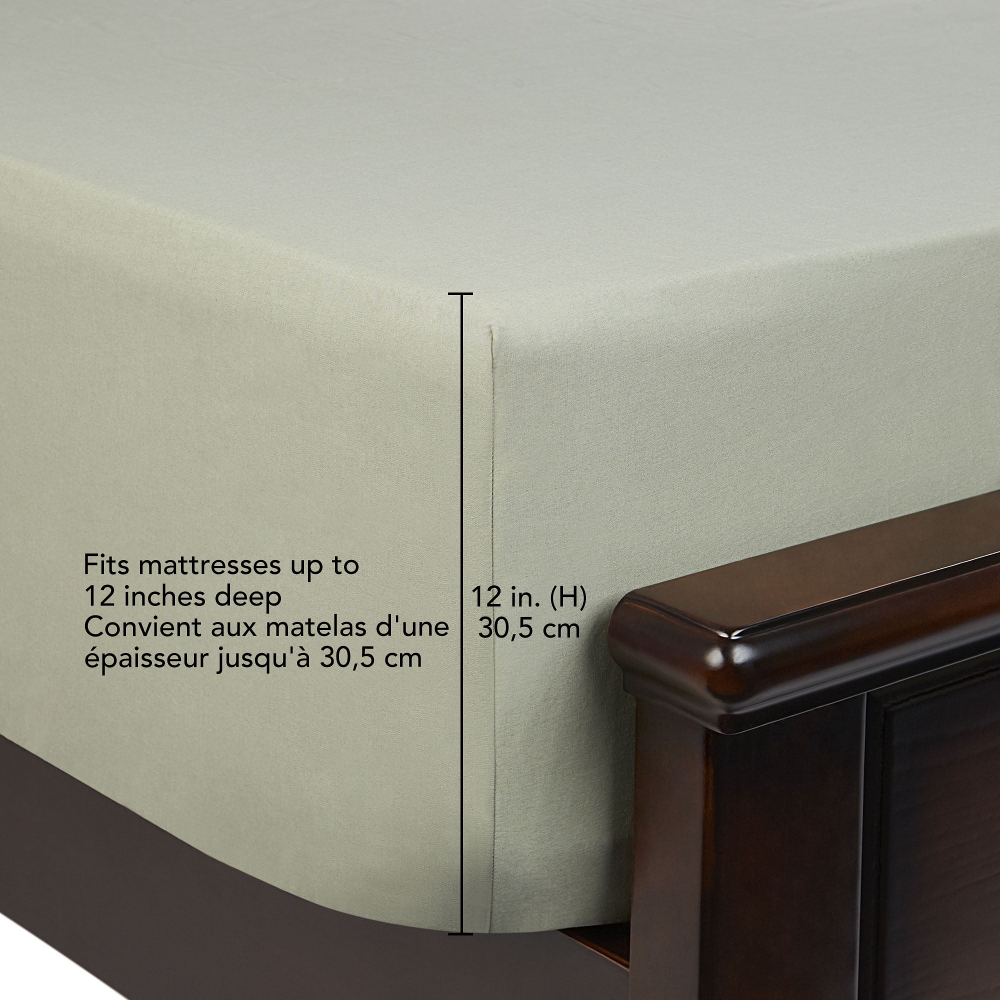 Drap plat Zostère Mainstays, 2 places Contexture de 180 fils