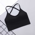 thumbnail image 6 of Sngxgn Womens Longline Sports Bra - Workout Crop Tank Tops Padded Yoga Bra(Pink,M), 6 of 9