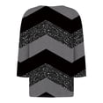 thumbnail image 4 of CHOII 50% de descuento en camisetas de mujer 2024. Camiseta con botones, manga 3/4, para uso diario, fin de semana, básica, cuello en V, blusas de mujer, mangas tres cuartos, camisetas de verano para, 4 of 5