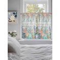 thumbnail image 3 of Summer Coastal Living Room Curtains 2 Panel, Nautical Sea Coral Shell Starfish Wood Gray Cafe Window Treatment, Farmhouse Bedroom Bathroom Kitchen Curtains Drapes 104"x45", 3 of 6