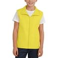 thumbnail image 3 of Jalioing Toddler Kids Outdoor Vest Boys Girls Solid Color Zip Up Collared Vest Casual Summer Travelling Vest with Pocket, 3 of 8