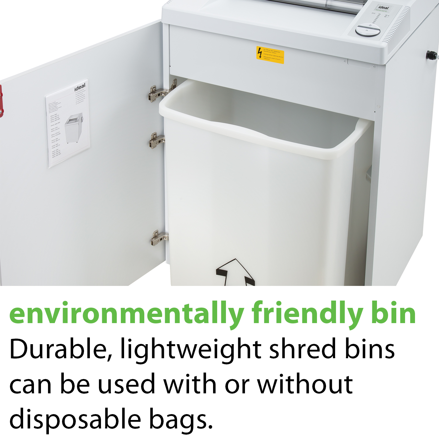 IDEAL 2445 P-7 Security 14 Sheet Super Micro Cut Commercial Shredder (IDEDSH0067H)