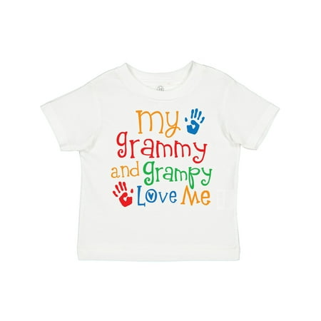 

Inktastic My Grammy and Grampy Love Me Gift Toddler Boy or Toddler Girl T-Shirt