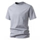 thumbnail image 1 of pstuiky camisetas camisas para hombre, Camiseta holgada de manga corta con cuello alto y color liso para hombre, talla grande ropa de hombre l, 1 of 4