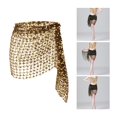 thumbnail image 3 of Bufanda de danza del vientre Hugo Hip Oro Negro para mujeres, 3 of 10