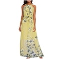 thumbnail image 1 of Ladies Summer Bohemian Vacation Strap Printed Sleeveless Dress, 1 of 6