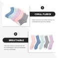 thumbnail image 5 of OUNONA 5 Pairs Thick Coral Fleece Socks for Women and Men, Warm, Breathable, Cozy Floor Socks for Indoor Comfort, 5 of 7