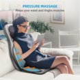 thumbnail image 2 of Comfier Shiatsu Neck Back Massager, 2D/3D Kneading Massage Chair Pad, Heating Compression Seat Cushion Massagers, Ideal Gifts - Black, 2 of 7