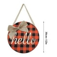 thumbnail image 2 of Welcome Sign Wooden Round Door Hanging Easter Decorations Christmas Density Board Hanging Home Wooden,(Multicolor), 2 of 4