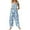 Light Blue, variant on Women Christmas Outfit Stylish Women's Casual Christmas Print Jumpsuit Featuring Convenient Side Pockets For Everyday Comfort And Festive Seasonal Fashion Blue M