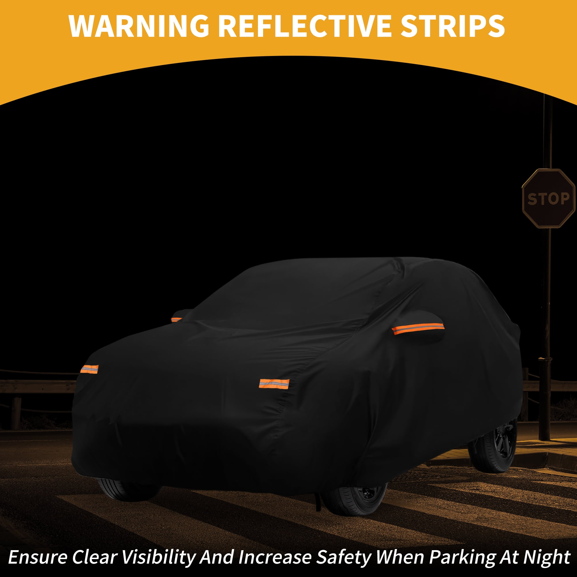 Unique Bargains Waterproof Car Cover UV-Resistant 187.01"x73.23"x59.06"