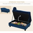 thumbnail image 4 of SAEWUD Modern Dog Couch with Hidden Storage, Small Dog Sofa Bed with 2" Soft Foam, Stylish Pet Furniture for Puppies and Small Breeds, Ideal for Living Room or Bedroom - Blue, 4 of 9
