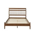 thumbnail image 4 of JERFIT Queen Platform Bed Frame, Transitional Wood Bedroom Furniture with Headboard Footboard in Chestnut, All-in-One Box, No Box Spring Needed, 4 of 8
