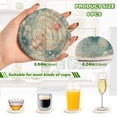 thumbnail image 4 of YAZAOO 6Pcs Drink Coasters With Holder 3.94Inch Goldfish in Motion Creative Coil Coaster Coasters Colors Absorbent Coasters for Drinks Coasters Set Thicken Heat for Home Table, 4 of 7