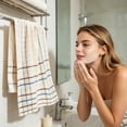 thumbnail image 6 of Hand Towels for Bathroom,13.38x27.55 Inch,Home Soft Cotton Absorbent Hand Towels for Bath, Hand, Face, Gym and Spa(White), 6 of 7