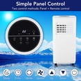 thumbnail image 4 of 10,000 BTU Portable Air Conditioner - Cools Rooms up to 450 Sq.Ft, 3-in-1 Unit with Cool, Fan & Dehumidify Modes, 24H Timer & Remote for Bedroom, Living Room & Home Office, 4 of 7