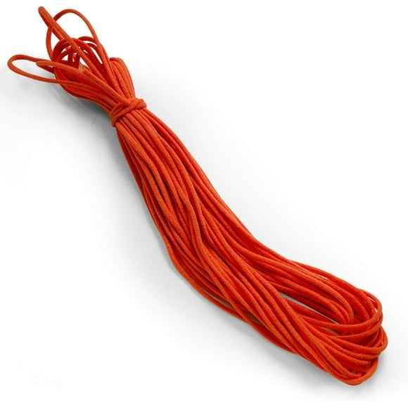 Expo International 1/8"" Soft Knit Elastic Cord-10 Yards | Orange Trim