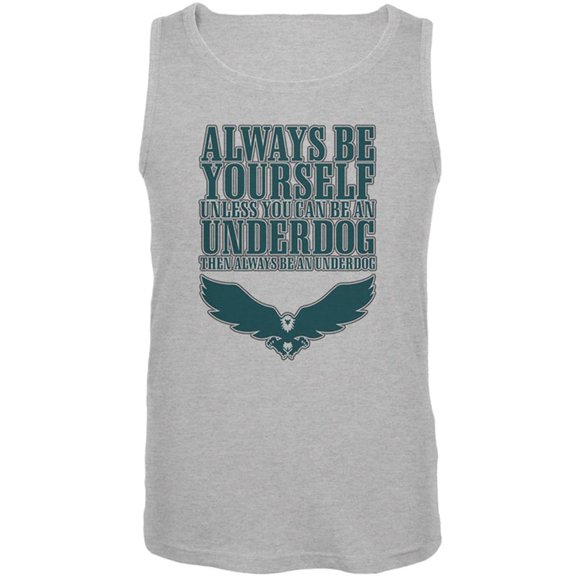 Always Be Yourself Underdog Eagle Mens Tank Top Heather 2XL