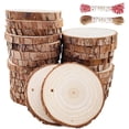 thumbnail image 1 of Rebanadas de madera William Craft Natural, 30 unidades, 6 a 7 cm, manualidades, 1 of 8