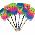 thumbnail image 1 of Bolígrafo de peluche de colores, bolígrafo de peluche de dos colores, bolígrafo de expresión lindo, 1 of 5