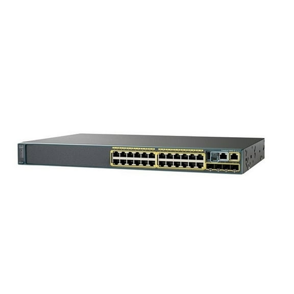 Pre-Owned Used Cisco WS-C2960X-24TS-L Catalyst 2960-X 24 Ports Ethernet RJ-45 Manageable Layer (L2) Rack-mountable 1U and Desktop Switch with 4x SFP Expansion Slots 1 Year Warranty