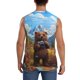thumbnail image 4 of Fotbe Snowy Mountain Photography Bear Men's Camiseta sin Mangas Estampada para Hombres, Playera Casual para Gimnasio, Entrenamiento, Playa-Medium, 4 of 7