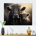 thumbnail image 2 of Designart "Umber Bison Tender Protectors" Animals Metal Wall Art, 2 of 5