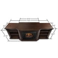 thumbnail image 2 of Pemberly Row Solid Wood Entertainment Electric Fireplace in Oak, 2 of 14