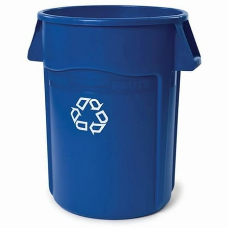 Rubbermaid Commercial  Brute with Vents Recycle Container - Blue