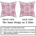 thumbnail image 4 of Hot Pink Gray Ethnic Boho Throw Pillow Covers 20X20 Inches Set of 2 Bohemian Carpet Pattern Vintage Pillow Cases Grey Floral Pillow Cover Farmhouse Home Decor for Sofa Couch Porch Outdoor, 4 of 6