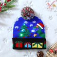 thumbnail image 4 of Gorro de punto con luz LED para niños y adultos, gorro navideño, regalo de Navidad, decoración de Año Nuevo, 2023, 4 of 4