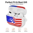thumbnail image 6 of V-Moro Airpods Pro case , Soft Silicone Flexible Skin American Print Keychain (American Flag), 6 of 6