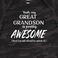 thumbnail image 4 of Inktastic Yeah My Great Grandson is Pretty Awesome Boys or Girls Baby Bodysuit, 4 of 5